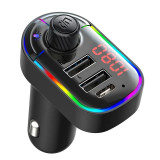 Modulator Auto Bluetooth 5.0 EverQ&reg;,Incarcare rapida,Type C, Modulator FM Stereo