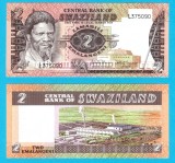 Swaziland (pick 8) 2 Emalangeni 1984 UNC serie: L375090; Sobhuza II