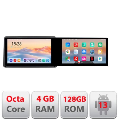 Navigatie DACIA DUSTER dupa 2019 Kit-199 Edotec 2 ecrane 8 core 4+128 21.6 inch Incell android Wifi 5Ghz gps internet v1 CarStore Technology foto