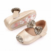 Pantofiori aurii cu sclipici pentru fetite (Marime Disponibila: 3-6 luni, Superbaby