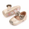 Pantofiori aurii cu sclipici pentru fetite (Marime Disponibila: 3-6 luni