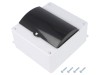 Carcasa modulara alba ELEKTRO-PLAST NASIELSK IP20, 6 module, polistiren, serie MINI, dimensiuni 130x140x83mm