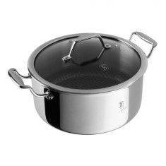 Oală inox antiaderentă 24 cm, 4.5 L Berlinger Haus BH 8509, Eternal Collection, cu strat durabil Eterna, curățare rapidă