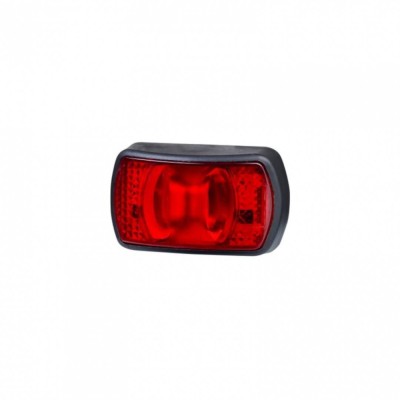 Lampa laterala gabarit dreptunghiulara 7,1x4,2 cm LED, rosie foto