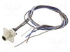 Conector M12 soclu tată 5 pini IP67 60V 2A cablu 0,5m Lutronic