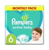 Scutece Pampers Active Baby XXL BOX 6, 13-18 kg, 128 buc
