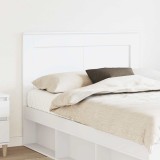 vidaXL Tăblie cap cu headboard Alb 135 cm Lemn compozit 887457