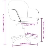 Scaun de birou pivotant, gri deschis, material textil