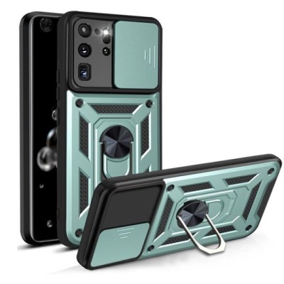 Husa pentru Samsung Galaxy S20 Ultra 4G / S20 Ultra 5G - Techsuit CamShield Series - Green foto
