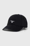 Barbour șapcă de baseball din bumbac Sports Caps culoarea negru, cu imprimeu, MHA0274
