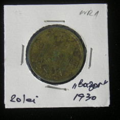 M1 C10 - Moneda foarte veche 58 - Romania - 20 lei 1930