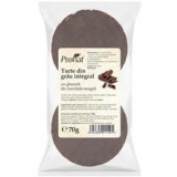 Turte din Grau Integral cu Glazura de Ciocolata Neagra 70 grame Pronat Cod: PRN11495