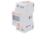 Contor Digital 1-Fază LCD pentru Șină DIN