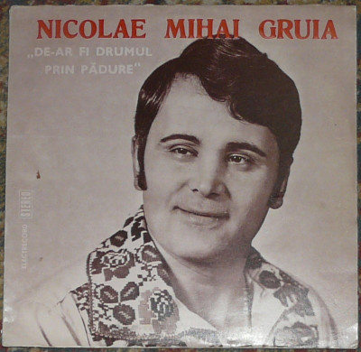 vinil Nicolae Mihai Gruia &amp;lrm;&amp;ndash; De-ar Fi Drumul Prin Pădure ,VG+,solicitati lista foto