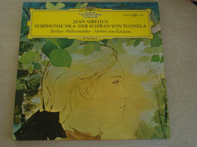 SIBELIUS - Simfonia Nr. 4 / Lebada din Tuonela - Vinil LP Deutsche Grammophon foto