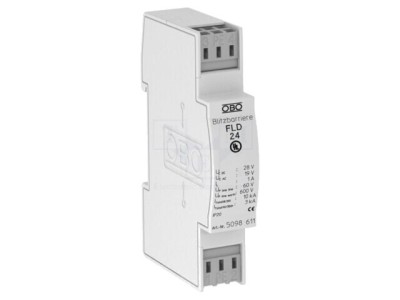 Limitator de supratensiuni OBO BETTERMANN Tip 1 2 3 Poli 2 19VAC -40&amp;divide;80&amp;deg;C foto