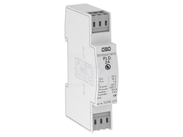 Limitator de supratensiuni OBO BETTERMANN Tip 1 2 3 Poli 2 19VAC -40&divide;80&deg;C