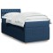 vidaXL Pat box spring cu saltea, albastru, 90x190 cm, textil 3287324