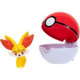 Figurina Pokemon - Clip N Go Fennekin &amp; Poke Ball
