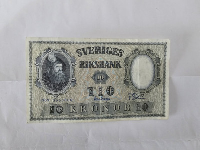 Suedia 10 Kronor 1959 foto