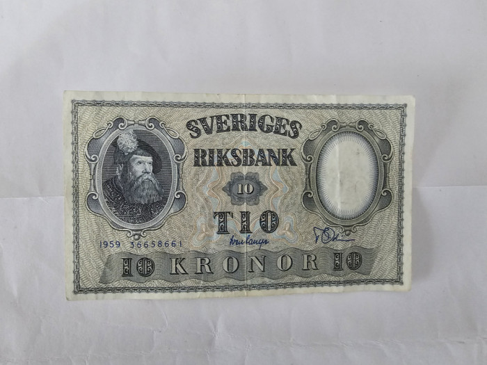 Suedia 10 Kronor 1959