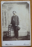 Foto pe carton gros , Tecuci , 1887 , personalitate locala