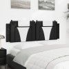 VidaXL Pernă pentru tăblie pat, negru și alb, 160cm, piele artificială