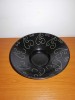 Gabriel Art Pottery suport lumanare vintage veche ceramica neagra negru Suedia