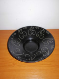 Gabriel Art Pottery suport lumanare ceramica negru mare Suedia