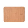 Mousepad Edman WX10 cu aspect de lemn si incarcare wireless pentru telefon, 10W, cu USB, Maro
