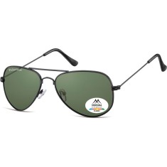 Ochelari de soare polarizati unisex Montana Eyewear MP94A, matt black, G15 lenses