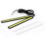 2 x 17 cm LED COB benzi lumini de zi DRL iluminat impermeabil alb 12V
