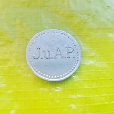 F833-I-Jeton JUAP-I Litru de bere Germania Federala aluminiu stare buna 2,5 cm.