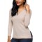 BL966-813 Bluza tricotata accesorizata cu gluga