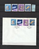 Albania, 1965 | Misiunea Voskhod 2 - Cosmos | Serie MNH / MLH şi FDC | aph, Spatiu, Stampilat