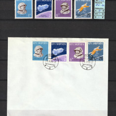 Albania, 1965 | Misiunea Voskhod 2 - Cosmos | Serie MNH / MLH şi FDC | aph