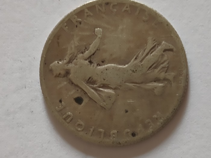 Moneda 50 CENTIME 1898 ARGINT,FRANTA ,