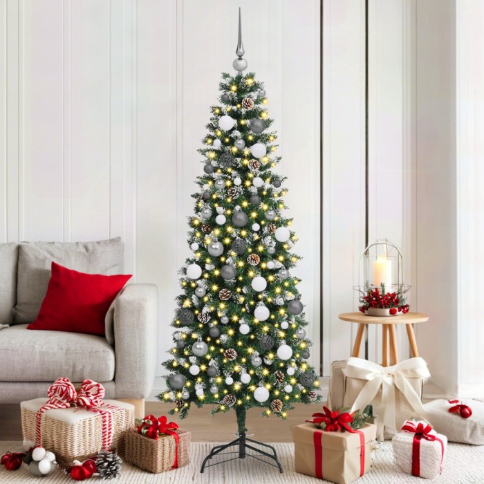 vidaXL Brad de Crăciun artificial Verde 180 cm PVC