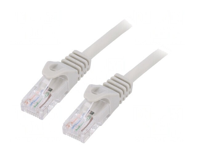 Patch Cord U/UTP Cat6 10m Gri