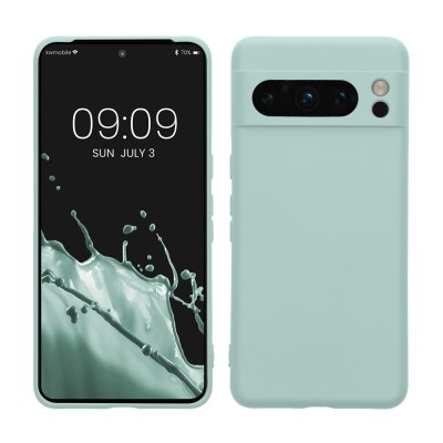Husa Kwmobile pentru Google Pixel 8 Pro, Verde deschis, Silicon, KWM0000208M005C foto