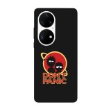 Husa compatibila cu Huawei Nova Y70 model Don&amp;#039;t Panic Morty, Silicon, TPU, Viceversa, Transparent, Carcasa