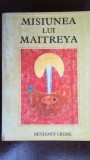 Misiunea lui Maitreya Benjamin Creme Colt coperta dreapta su taiat