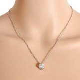 Lantisor cu pandant cubic zirconia