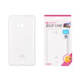 Husa Mercury Jelly Microsoft Lumia 535 Alb Blister, Silicon, Carcasa