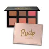 Paleta blush și farduri de contur Rude Undaunted Blush Palette, 18g