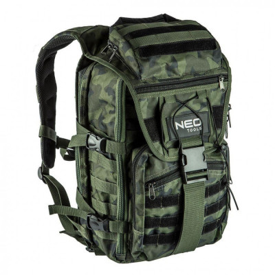 Ghiozdan/rucsac tactic, 22 buzunare, model Survival, camuflaj, NEO foto