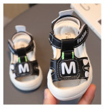 Sandale negre pentru baietei - Fashion M (Marime Disponibila: Marimea 21)