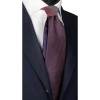 Cravata Matase Naturala Italia, Model Unicat cu Nod Contrastant, Bleumarin &amp; Fucsia, 148cm, Cutie Cadou