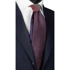 Cravată mătase cu nod &icirc;n contrast N2283, model unicat