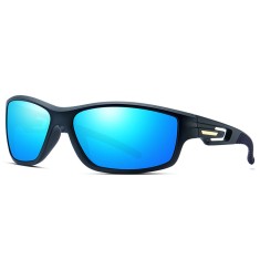 Ochelari pentru ciclism cu lentile polarizate, ochelari de soare sport, tampoane pentru nas, blue foto